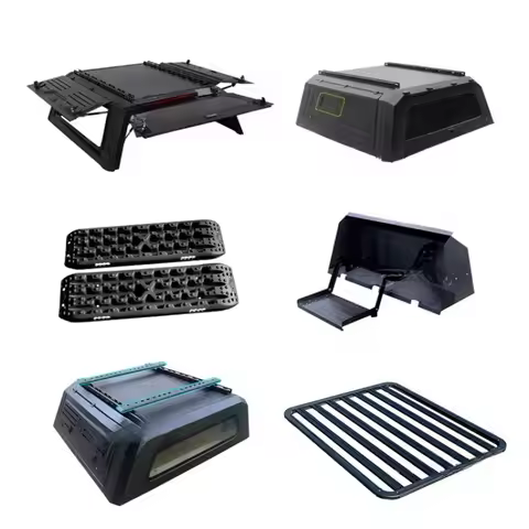 Steel 4X4 Pickup Canopy with Roof Rack Trunk Bed Cover Hardtop Canopy for T60 Dmax Triton Navara