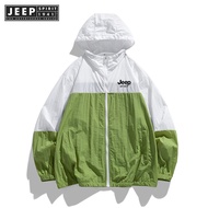 JEEP SPIRIT 1941 ESTD Mountain Mountaineering Sunscreen Coat for Women and Men Camping Running Sunsc