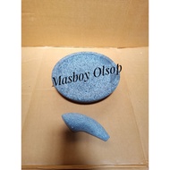 Guaranteed Genuine Lathe Stone Mortar Mountain Stone Hoe/ 28 cm Diameter/