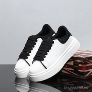 Tapak Tebal Bernafas McQueen Musim Bunga Musim Gugur Pasangan Sukan Musim Panas Kasut Putih Ketinggi