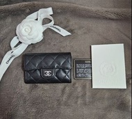 🈹️Chanel黑色牛皮銀扣Flap Card Holder(有單)AP0214 Chanel Classic Card Holder Caviar Wallet CF