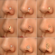 1pc/bag Simple Design Nose Clip U-shaped Cose Clip Fashion Jewelry For Women Nose Clip  Accessories