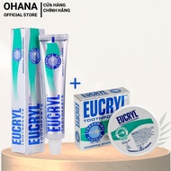 Combo Teeth Whitening Powder 50g + EUCRYL Tooth Paste Freshmint Whitening Toothpaste 62g