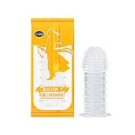 kondom getah berduri tebal condom zakar palsu besar condom sambung silikon berduri reusable crystal 