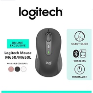 Logitech Signature M650/M650L/M750 Wireless Mouse - For Small to Medium Sized Hands, 2-Year Battery,