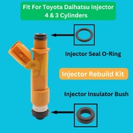 Injector Seal O-Ring Insulator Bush Fit For TOYOTA Camry Alphard Altis Vios Corolla Wish Estima PERO