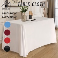 140*140CM Solid Color Tablecloth Banquet Wedding Birthday Party Reception Table Cover Home Decoratio