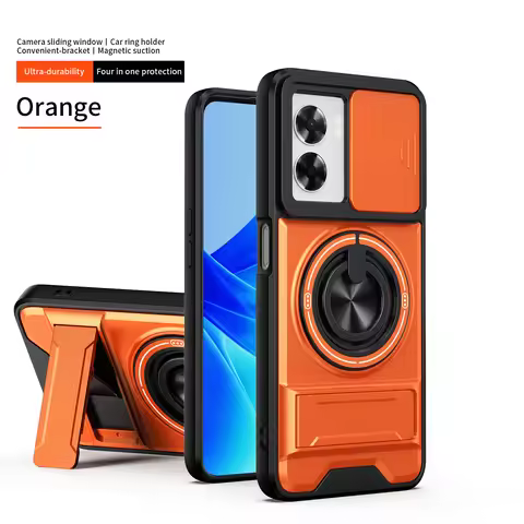 For Oppo A57s Case OPPO A77s Cover Oppo A57e A77 A57 4G 5G Magsafe Magnetic Fold Holder Military Arm
