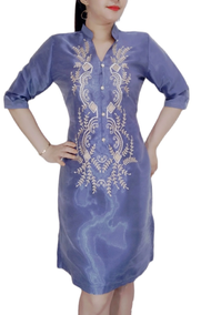 MODERN FILIPINIANA BARONG DRESS FOR WOMEN