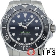 勞力士海使型深海腕錶， D淨化草本藍色（無SEA-DWELLER標記），136660，附原廠盒和保固卡，不鏽鋼男士腕錶，黑色，成色極佳 [全新]