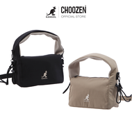 KANGOL Shoulder Bag กระเป๋าถือและสะพายข้าง ปักโลโก้ Kangol  สีดำ , กากี 65251705