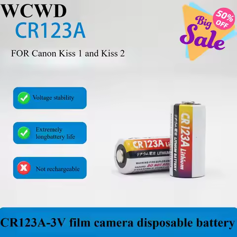 New CR123A CR123 CR 123 1300mAh 3V Lithium Battery Suitable for Fuji Camera Printer Rangefinder Flas