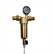 With Pressure Gauge All Copper Pre-Filter Wall-Mounted Furnace Solar Water Filter Temperature Resist