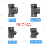 Rucika 4" D TEE 4x3 "D TEE 4x2" D TEE 4x1./2" D