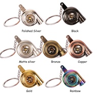 Real Whistle Sound Turbo Keychain Spinning Turbine Key Chain Ring Keyring