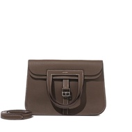 Hermès Etoupe Clemence Halzan 25 Palladium Hardware, 2021