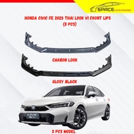 HONDA CIVIC FE 2025 FACEFILT THAI RS V1 3 PCS  FRONT DIFFUSER LIP BODYKIT