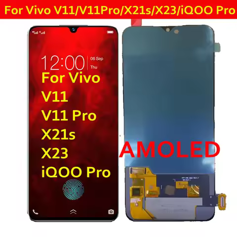 6.41 " AMOLED LCD For Vivo V11 V11Pro X21s X23 iQOO Pro Display Touch Screen Digitizer Assembly Pant