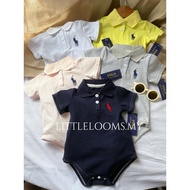 (Ready stock) RL Polo Jumper / Romper - Baby Boy/ Girls - Embroidered Logo -Stylish Fit - size 73-10