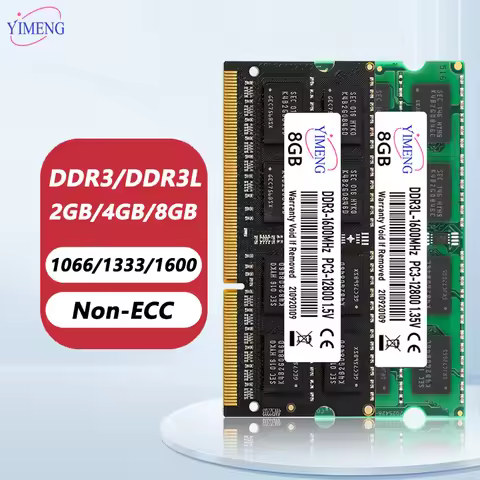 DDR3 DDR3L 4GB 8GB Laptop Memories Ram PC3 1.5V 1333 1600 1866Mhz PC3L 1.35V 8500 10600 12800 204Pin