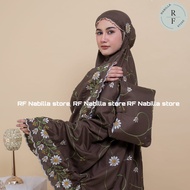 RF Nabila - Mukena Dewasa Bunga Matahari Bordir 3warna Katun Premium