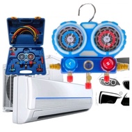 ACProS PROFESSIONAL R134a MANIFOLD GAUGE SET GAS METER Car Aircond Kereta R134a R12 R22 R410a R32 R4