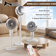 🔥New Kipas Camping Charging fan Retractable Remote control wireless berdiri stand Fan Desk Outdoor