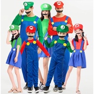 SUPER MARIO LUIGI COSPLAY PAJAMA COSTUME ONESIE ONESIE ADULT