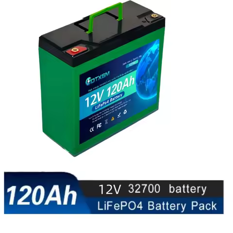 2025 LiFePO4 32700 12V 120AH battery has 100msrv rechargeable Ferrous lithium phosphate solar off-gr