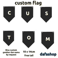 CUSTOM FLAG BANNER - BUNTING FLAG - FLAGCHAIN - CUSTOM BIRTHDAY FLAG