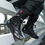 READY STOCK Waterproof Motorcycle Protective Boots Men Women Riding Shoes Winter Cycling Boot V6PM