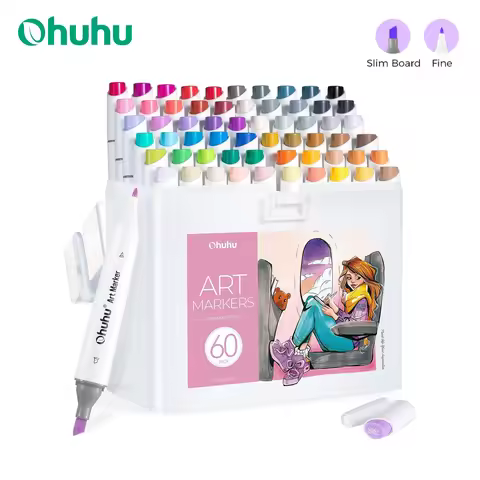 Ohuhu Kaala Marker Pen Set Color Markers Alcohol Art Markers Refillable Dual Tips Sketching Drawing 