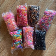 1 ounce of colorful hair ties