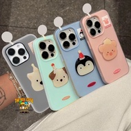 2in1 Jelly Case Frosted Softcase 3D Cartoon Motif iphone 11 Pro Max 12 Pro Max 13 Pro Max Xr Xs Max 