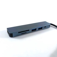 QUICKSHP BAKEEY USB Hub Type C 6 in 1 HDMI 4K Display PD Fast Charge Adaptor - BK6| |