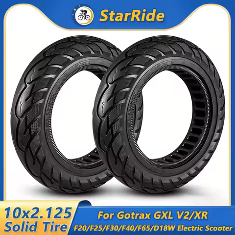 10x2.125 Tubeless Solid Tires for Gotrax GXL V2/XR Xiaomi Pro 2/M365/1S/F20/F25/F30/F40/F65/D18W/D28