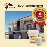 1L & 5L ECO-Weatherbond (6 years Gaurantee) Waterbased Exterior Wall Paint, Cat Dinding Luar, Cat Ai