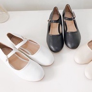 Women's Closed Toe Doll Shoes CODE A7 Cream Color