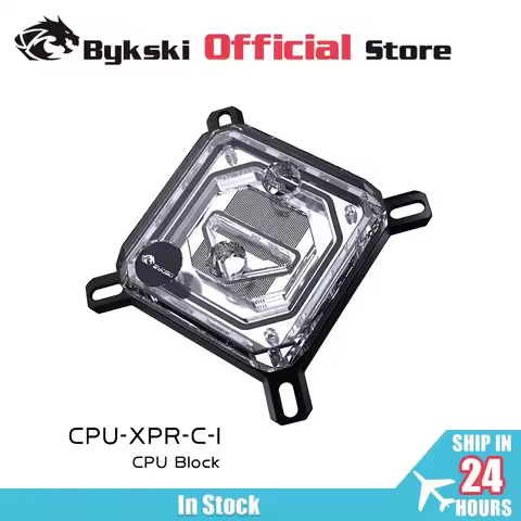 Bykski CPU Water Block Use for INTEL LGA115X 2011 1700 /AMD Ryzen 3/5/7 X470 X570 Water Cooler Radia