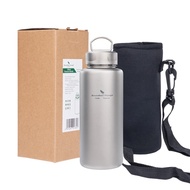 Boundless Voyage Titanium Sports Bottle With Hook 700Ml Gym Water Bottle Wide Mouth Tea Coffee Cante