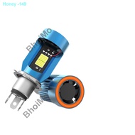 High Quality﹍◇❈BhoiMo Angel Eyes COB H4 Led Motorcycle BA20D H6 Led Bulb Motorcycle Headlight HS1 LE