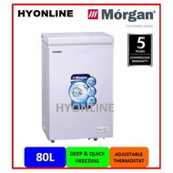 MCF-0958L - MORGAN 80L CHEST FREEZER | MORGAN PETI SEJUK BEKU | FREEZER | DEEP FREEZER | PETI SEJUK 