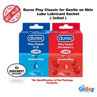 Durex for Gentle on Skin Lube Lubricant Sachet  ( 3x5ml ) / Play Classic / Play Sweet
