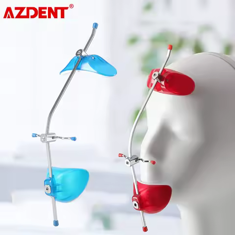 AZDENT Dental Orthodontic Forward Pull Headgear Facemask with Single Lever Adjustable For Maxilla Ha