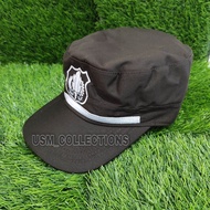 Topi SECURITY / SATPAM coklat model terbaru / topi security coklat terbaru