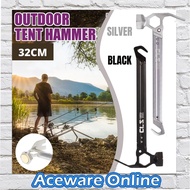 Camping Hammer Multipurpose Outdoor Survival Tool Hammer Tent Camp Peg Ground Nails Steel Hook Tukul