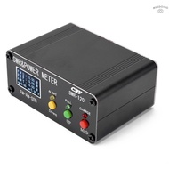 ღ120W SWR Digital Power Standing Wave Meter 1.8-54MHz Shortwave Meter FM AM SSB Modes Power Meter Support SWR/Power Adjustable &amp; High SWR Alarm Function
