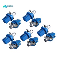 10Pcs LED Bulb Meter Dash B8-5D T5 Lamp with Holder Blue Tuning Auto Car Light
