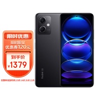 Redmi Note12 5G 120Hz OLED屏幕 骁龙4移动平台 5000mAh长续航 8GB+256GB子夜黑 智能手机 小米红米