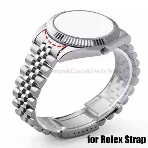 Solid Stainless Steel Band for Rolex for DATEJUST Strap 18mm/19mm/20mm/21mm Curved End for Jubilee B
